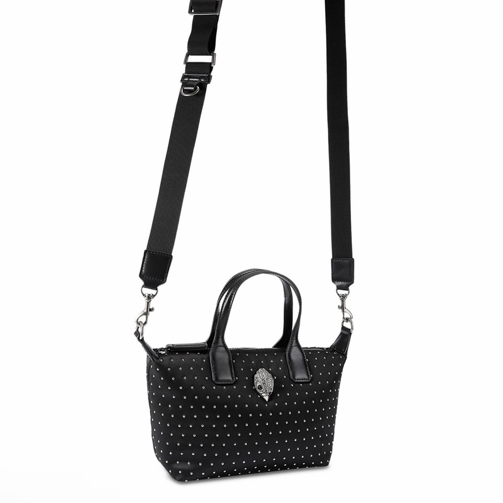 Kurt Geiger Black Studded Women's Top-Handle Tote Bag - Picture 3 of 6
